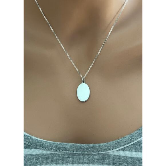 Sterling Silver Daisy Necklace -- April Birth Flower Necklace - Picture 4 of 5